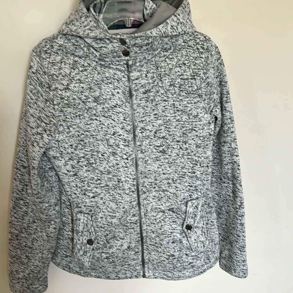 Jacket, zip up; snaps at collar